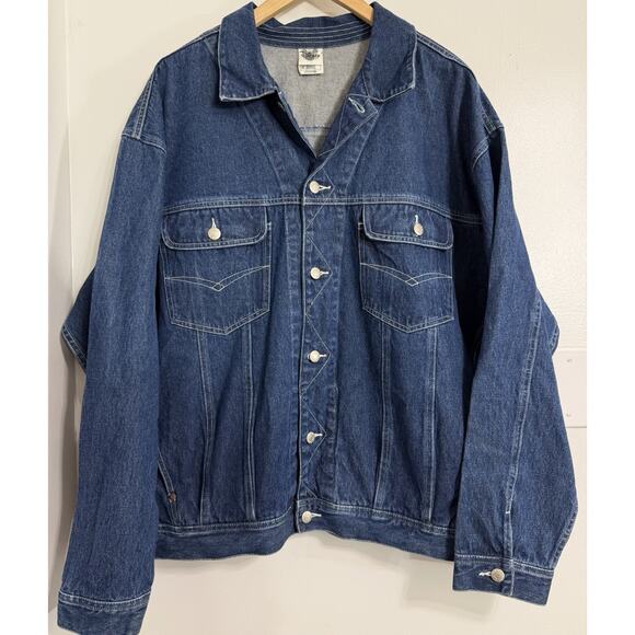 Vintage Disney Snow White The Seven Dwarves Embroidered Denim Jean Jacket XL - Picture 2 of 3